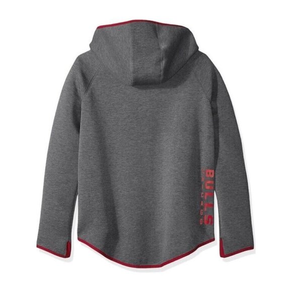 NBA Chicago Bulls Drop Kick Jacket Womens Small Touch by Alyssa Milano Grey - Picture 3 of 9